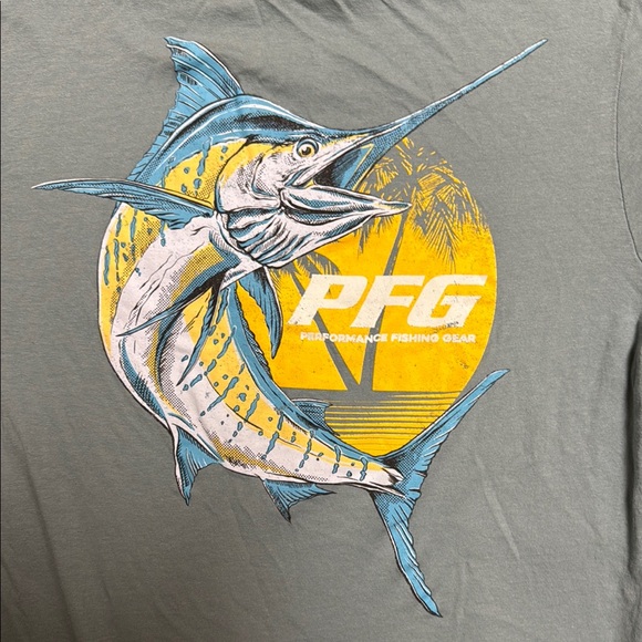 Columbia PFG Blue Short Sleeve size Medium soft tee performance fishing gear - Picture 5 of 7